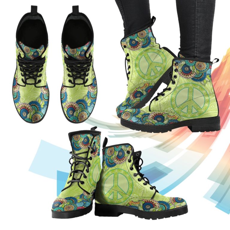 Mandala Peace Leather Boots