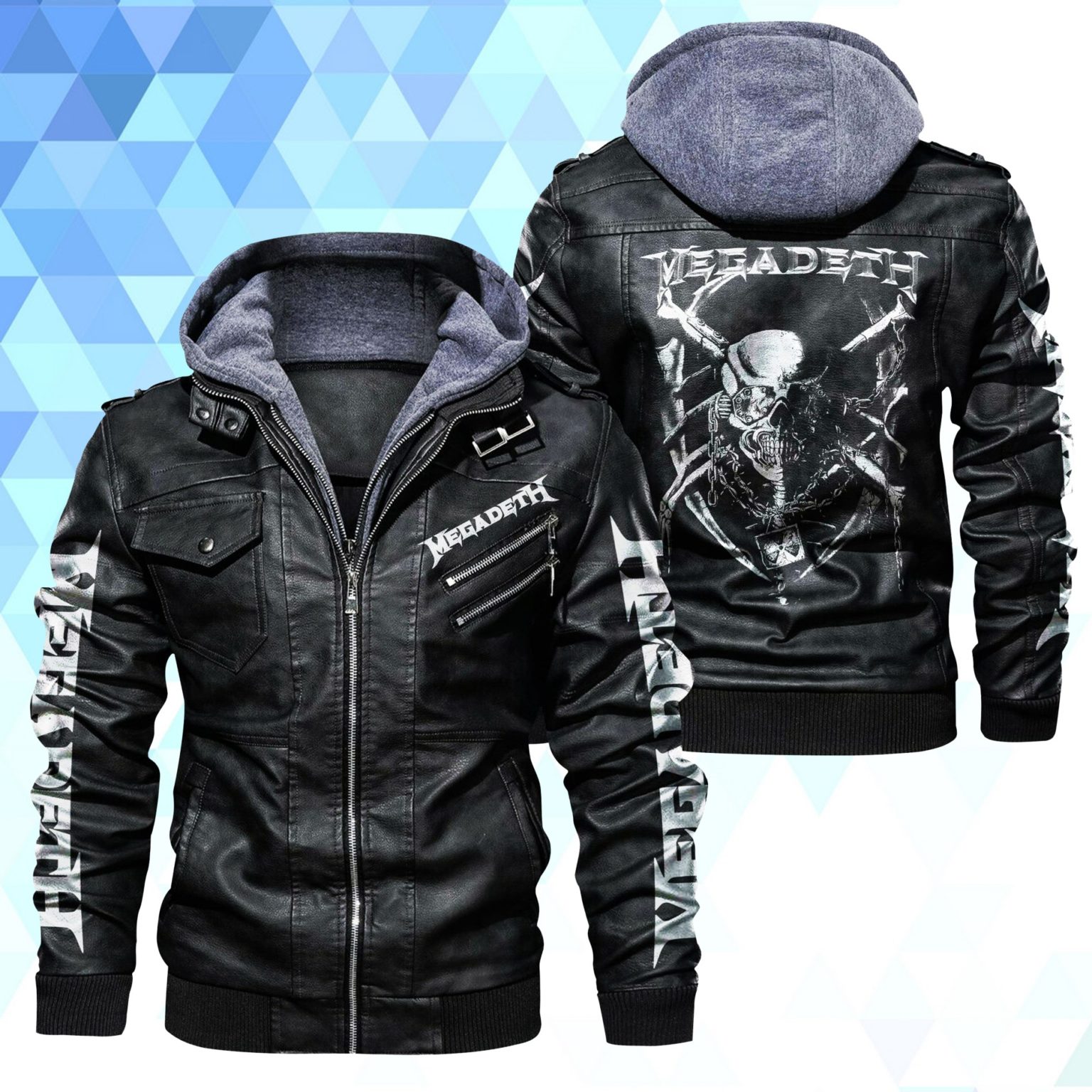 Megadeth Leather Jacket - RobinPlaceFabrics