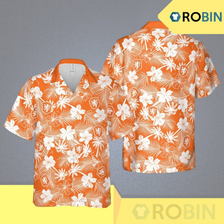 Netherland Euro Hawaii Floral Football Aloha Shirt