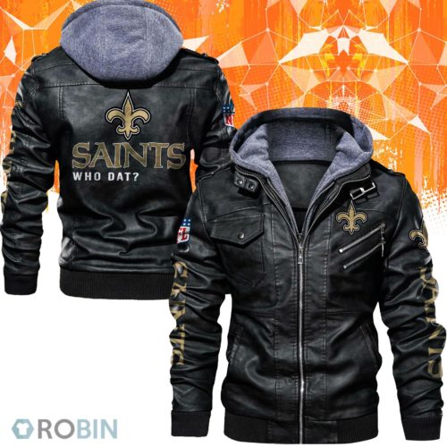New Orleans Saints Leather Jacket | RobinPlaceFabrics | Reviews on Judge.me