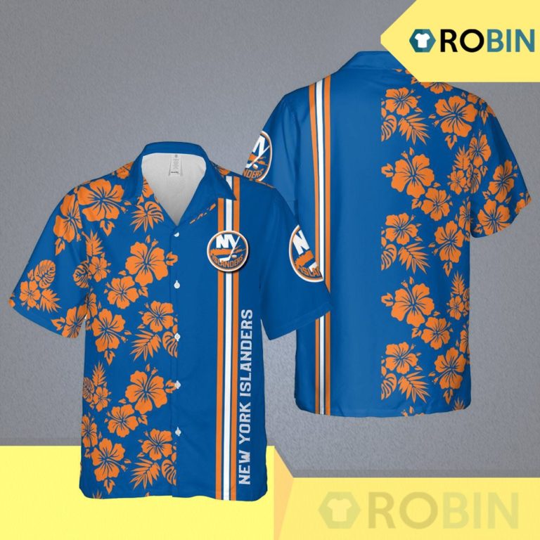 New York Islanders Nhl Uniondale Hawaii Floral Ice Hockey Aloha Shirt