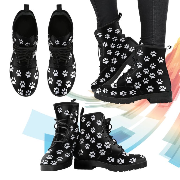 Paw Prints Women’s Leather Boots