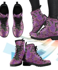Peace Henna Leather Boots Peace Henna Leather Boots