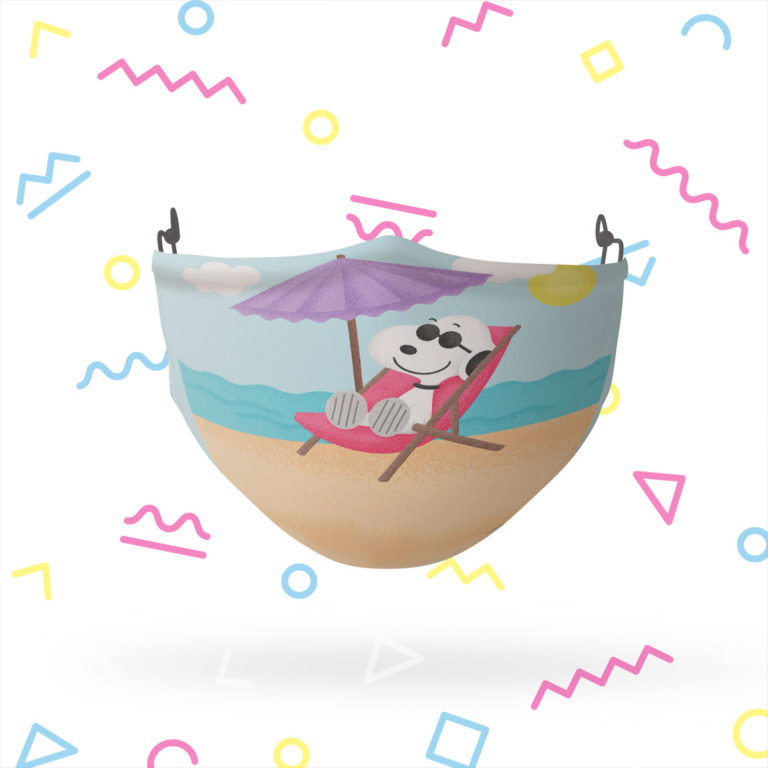 Peanuts Joe Cool Beach Breeze Reusable Cloth Face Mask