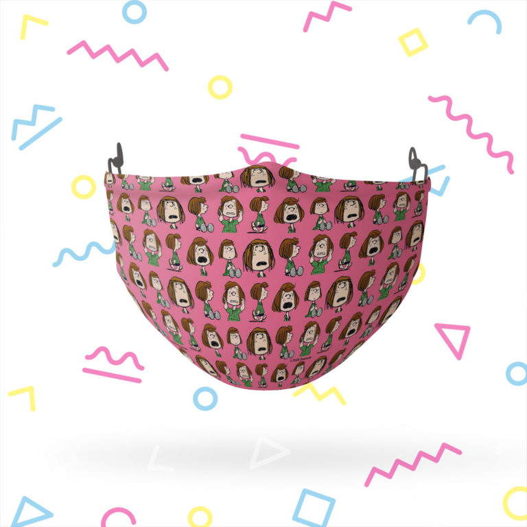Peanuts Peppermint Patty Repeat Face Mask