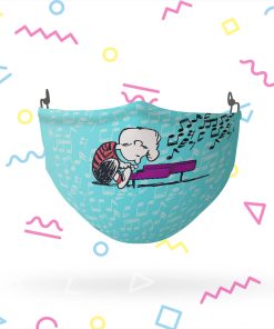 Peanuts Schroeder Plays Piano Face Mask