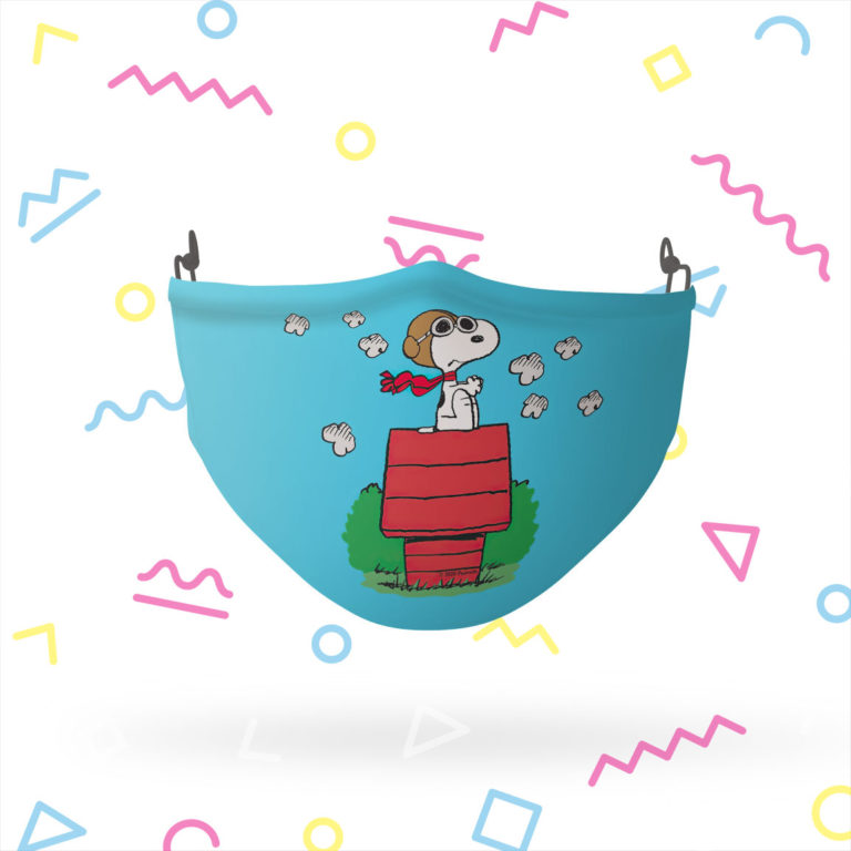 Peanuts Snoopy and the Red Baron Reusable Cloth Face Mask