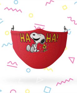 Peanuts Snoopy and Woodstock HA HA Reusable Cloth Face Mask