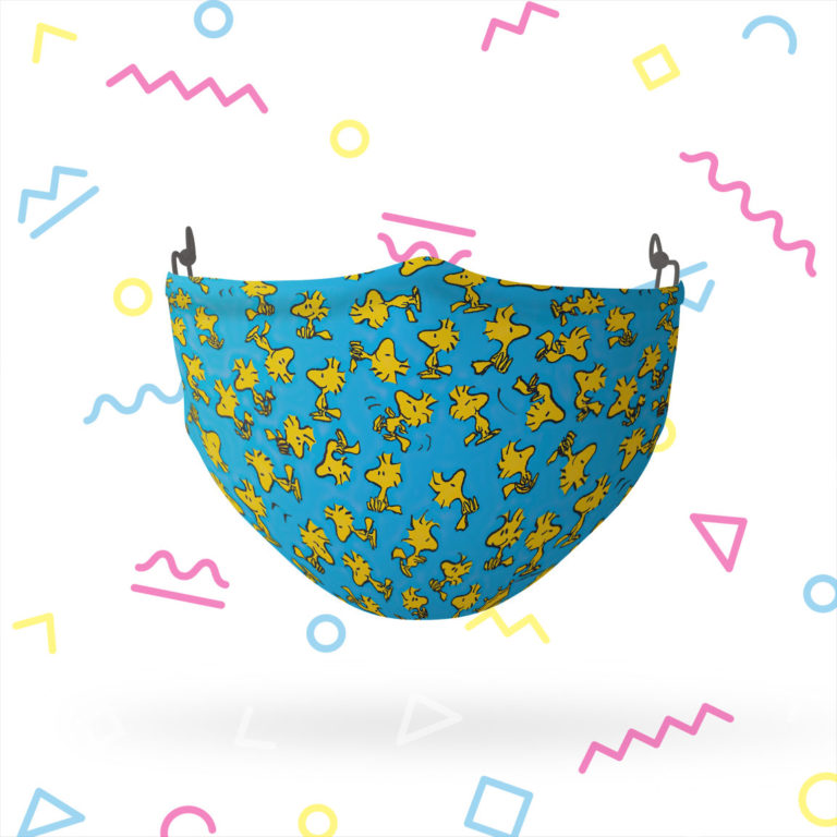 Peanuts Woodstock Pattern Reusable Cloth Face Mask