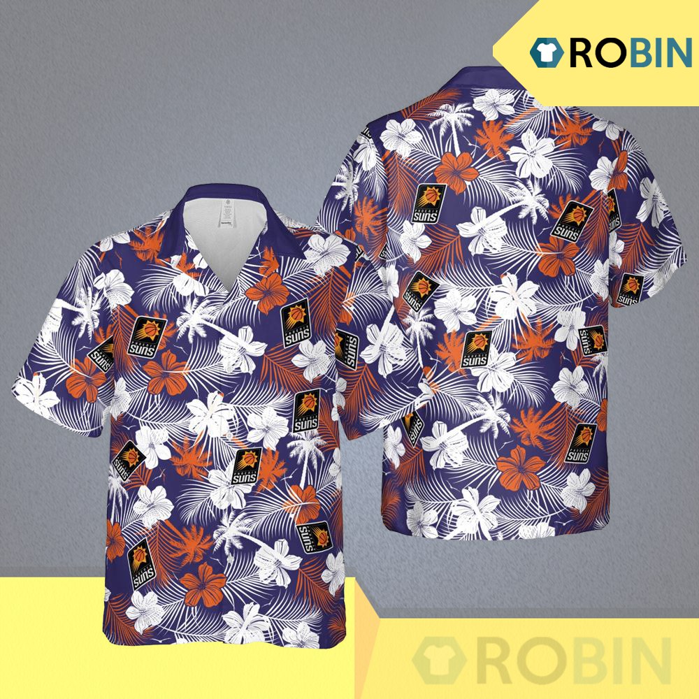 Phoenix Suns Nba Hawaii Floral Basketball Aloha Shirt - RobinPlaceFabrics
