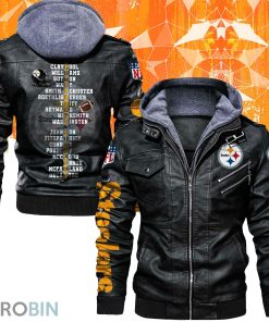 Pittsburgh Steelers Football Player Leather Jacket