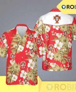 Portugal Euro Hawaii Floral Football Aloha Shirt
