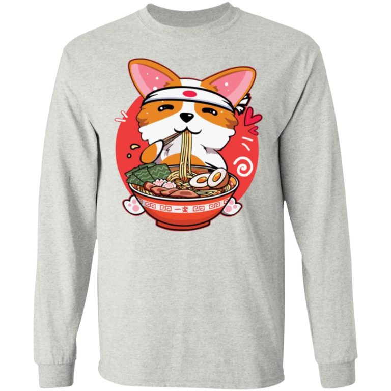 Corgi Ramen Shirt (T-shirt, Ls, Hoodie)