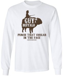 Guy On A Buffalo Punch That Cougar In The Face Shirt
