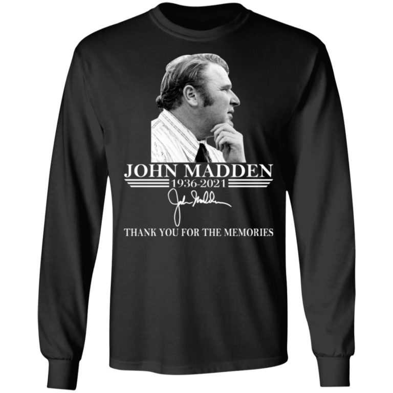 John Madden – Thank You For The Memories Shirt