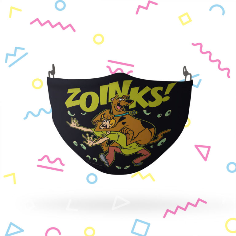 Scooby-Doo Shaggy Zoinks Reusable Cloth Face Mask