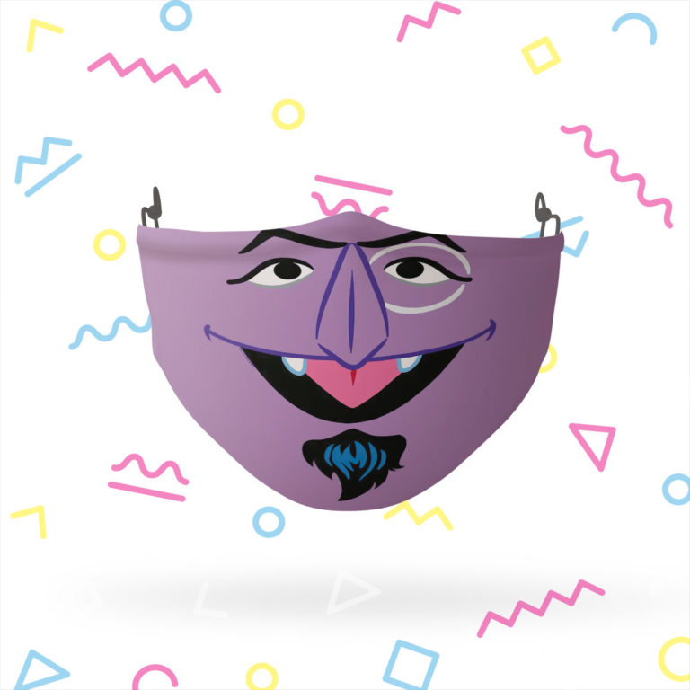 Sesame Street Count Face Reusable Cloth Face Mask