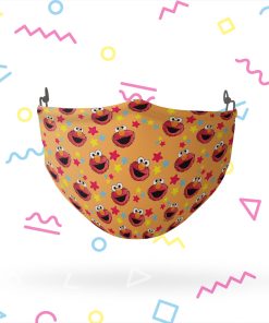 Sesame Street Elmo And Stars Face Mask