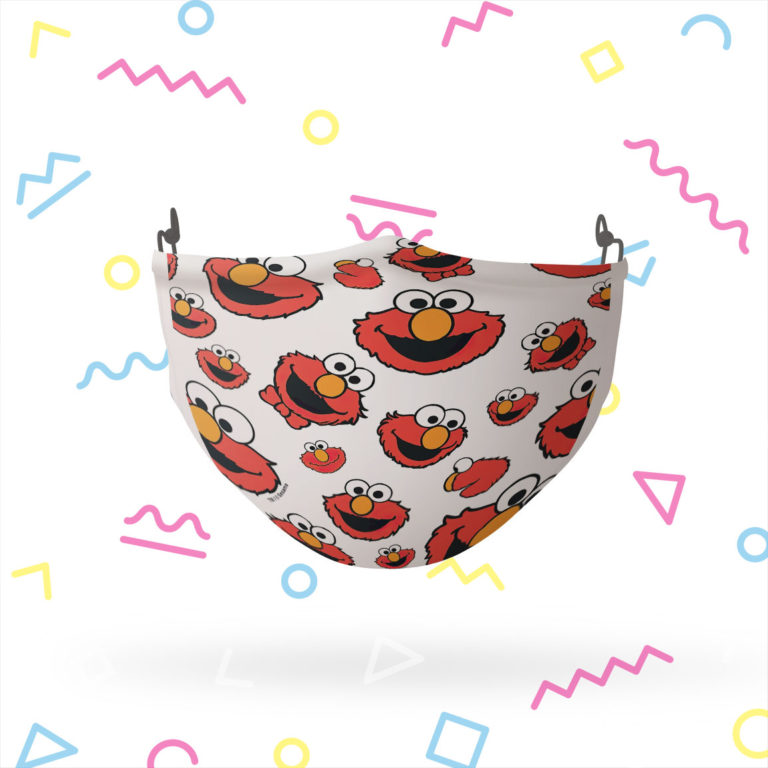 Sesame Street Elmo Face Pattern Reusable Cloth Face Mask
