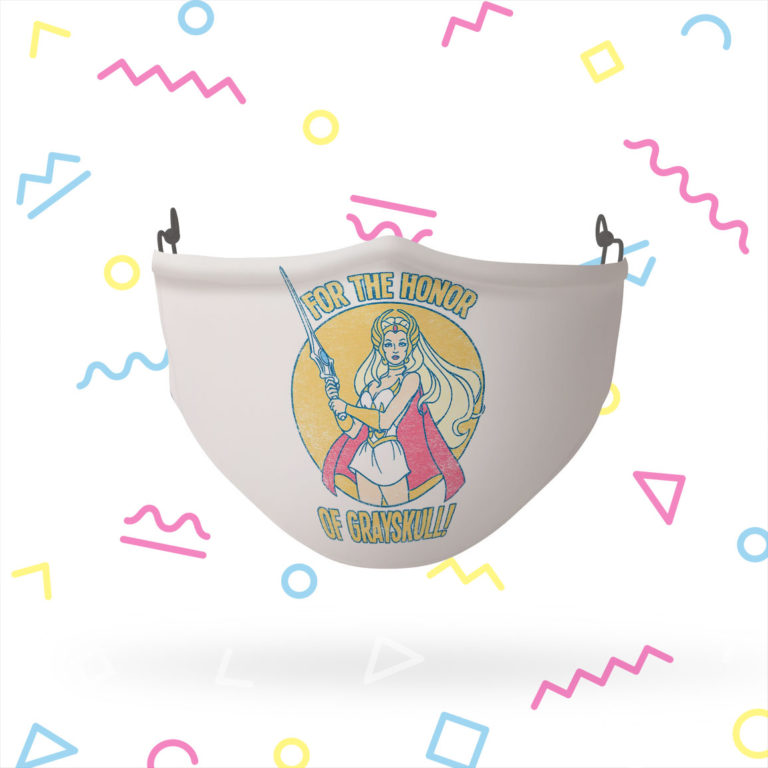 She-Ra Honor of Grayskull Reusable Cloth Face Mask