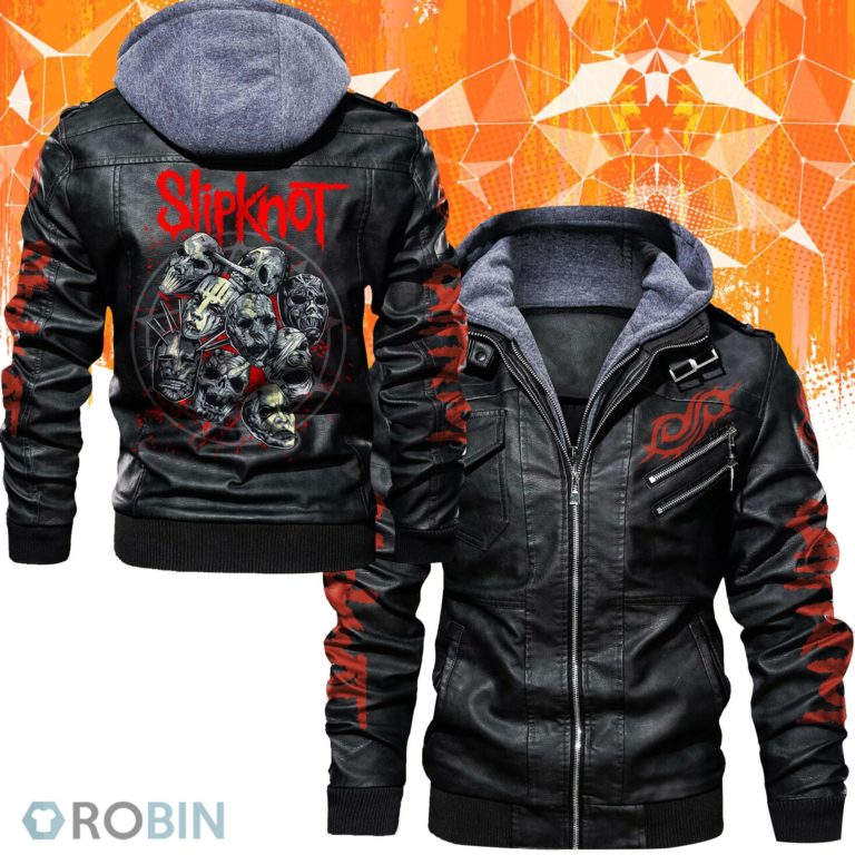 SlipKnoT Band Mask Leather Jacket