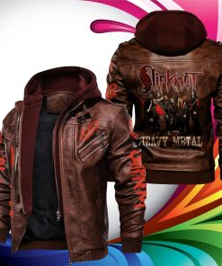 Slipknot Heavy Metal Band Leather Jacket