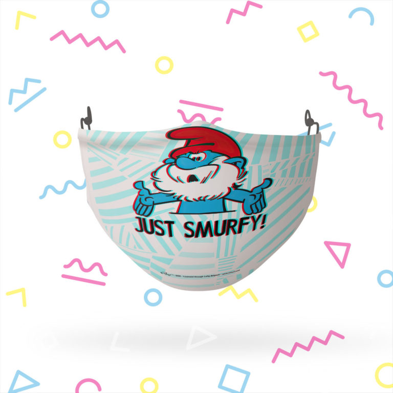 Smurfs Papa Smurf Just Smurfy Face Mask