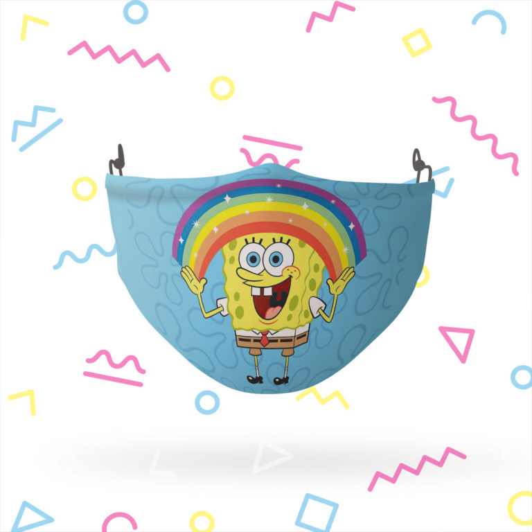 Spongebob Squarepants Rainbow Face Mask