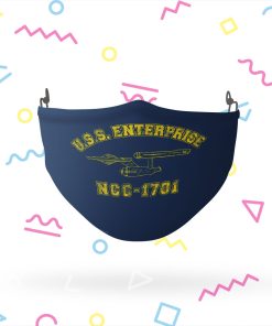 Star Trek Enterprise NCC-1701 Athletic Face Mask