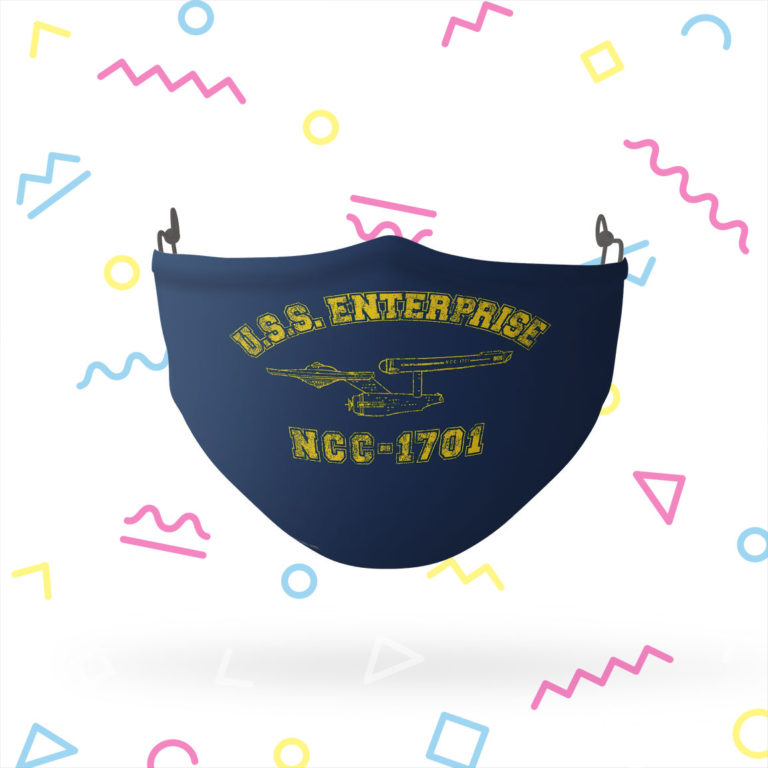 Star Trek Enterprise NCC-1701 Athletic Face Mask