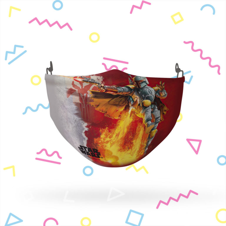 Star Wars Boba Fett Fire Face Mask