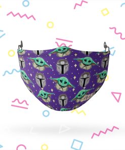 Star Wars Cute Guardian and The Child Face Mask Star Wars Cute Guardian and The Child Face Mask