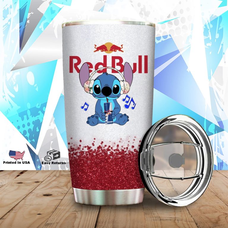 Stitch Red Bull Stainless Steels Tumbler