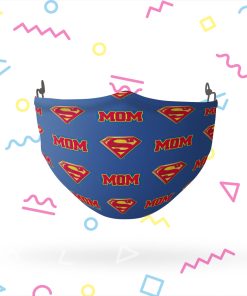 Superman Super Mom Shield Logo Face Mask with PM2.5 Filter Superman Super Mom Shield Logo Face Mask with PM2.5 Filter
