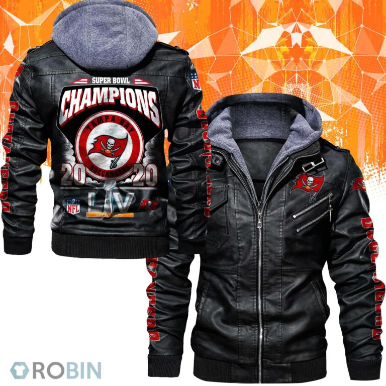 Tampa Bay Buccaneers 2020 Champions Leather Jacket