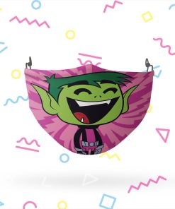 Teen Titans Go Beast Boy Pattern Face Mask