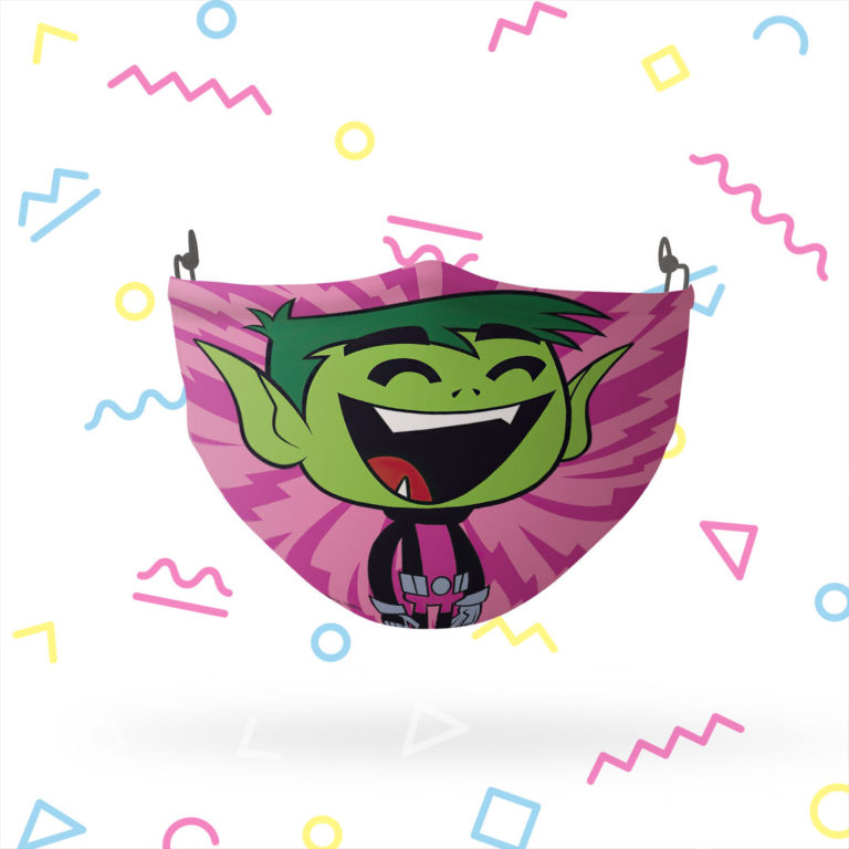 Teen Titans Go Beast Boy Pattern Face Mask