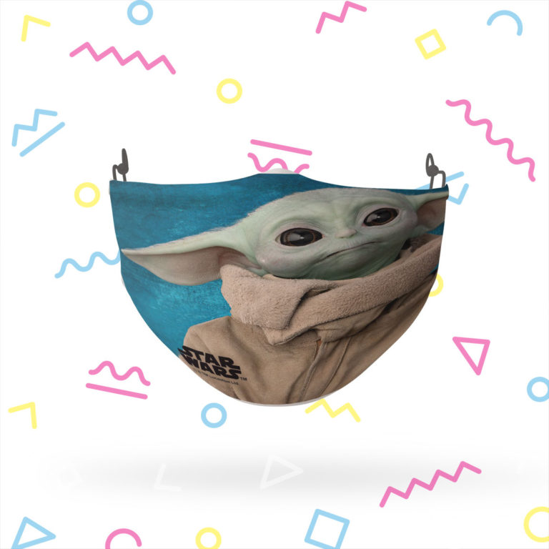 The Child Baby Yoda Cloth Face Mask with PM2.5 Filter