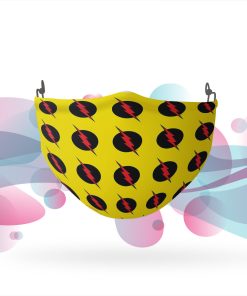 The Flash Reverse Flash Logo Face Mask