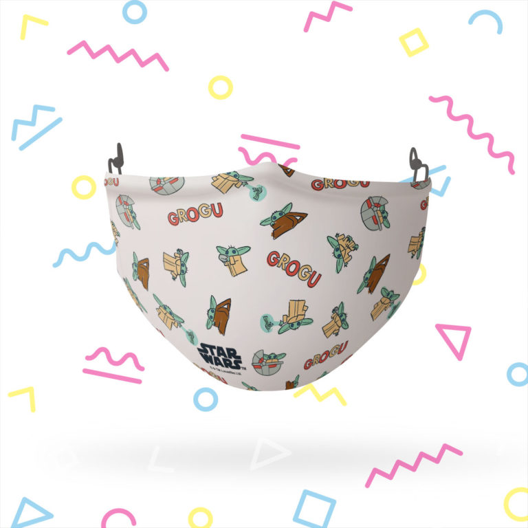 The Mandalorian Grogu and Mando Pattern Face Mask with PM2.5 Filter