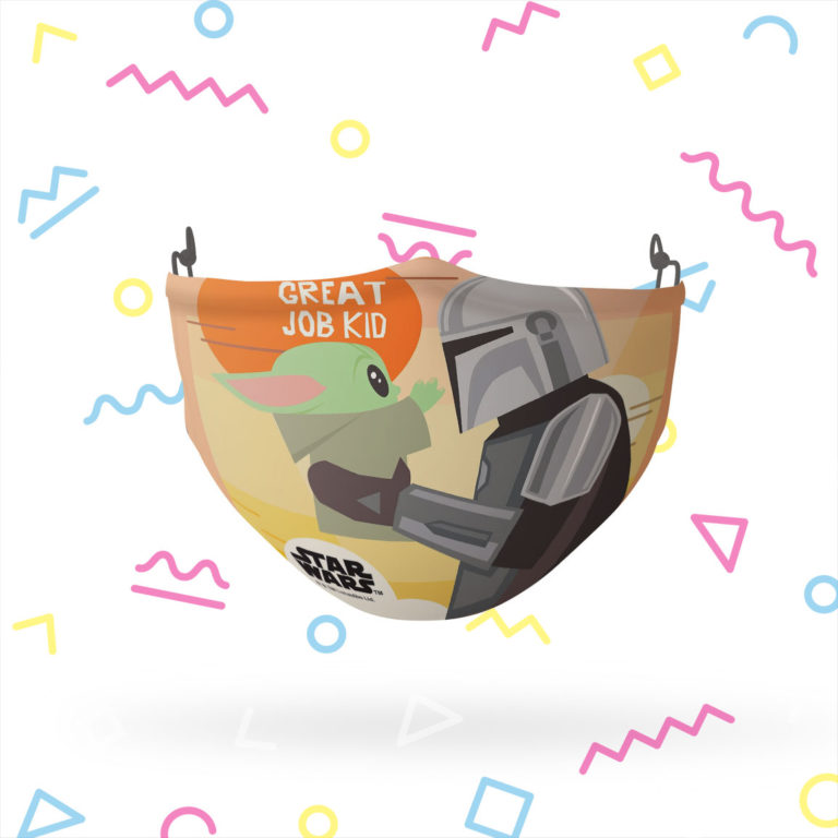 The Mandalorian Grogu Good Job Kid Face Mask