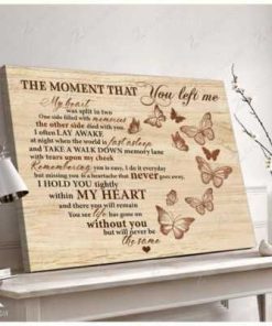 The Moment That You Left Me Butterfly Wall Art Decor