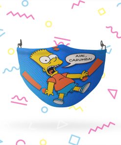 The Simpsons Bart Aye Carumba Face Mask