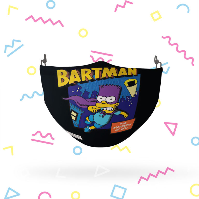 The Simpsons Bartman Face Mask