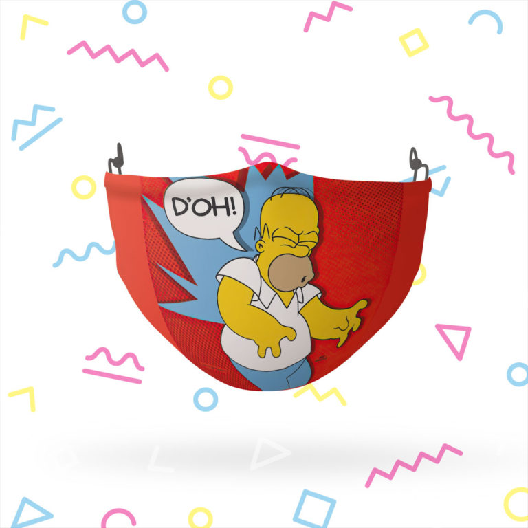 The Simpsons Homer D OH Face Mask
