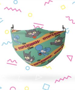 The Simpsons Itchy and Scratchy Face Mask The Simpsons Itchy and Scratchy Face Mask