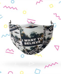 The X-Files I Want to Believe Posters Face Mask