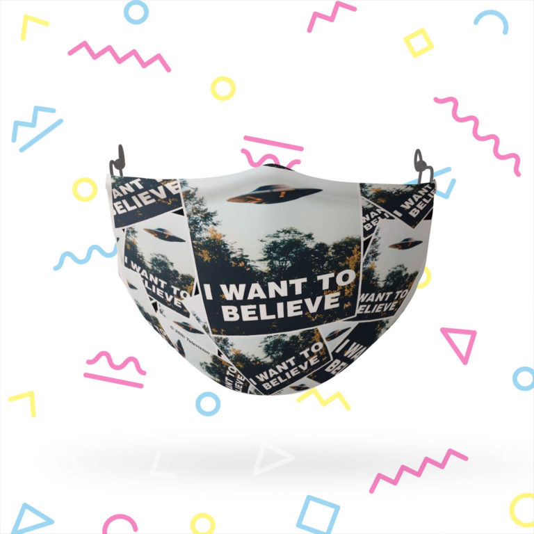 The X-Files I Want to Believe Posters Face Mask
