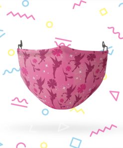 Tinkerbell Pink Fairy Pattern Face Mask with PM2.5 Filter Tinkerbell Pink Fairy Pattern Face Mask with PM2.5 Filter
