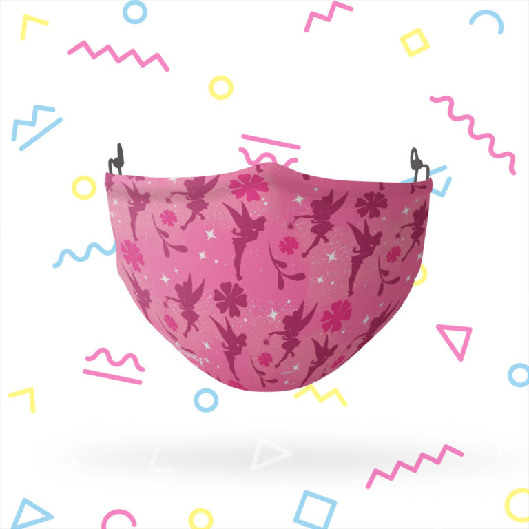 Tinkerbell Pink Fairy Pattern Face Mask with PM2.5 Filter